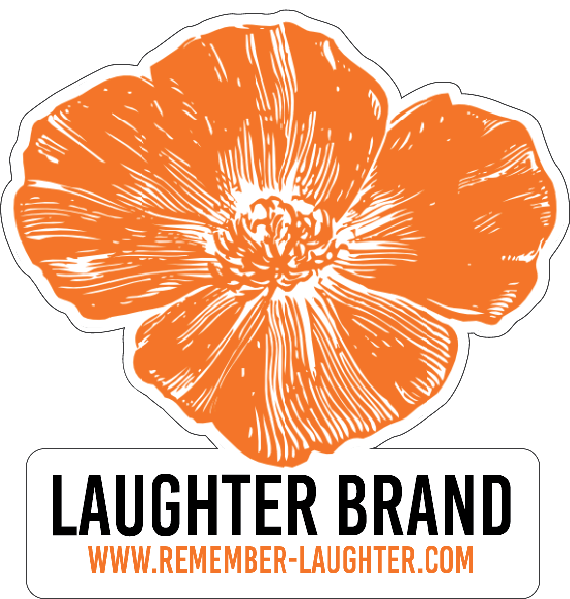 Laughter Brand Sticker